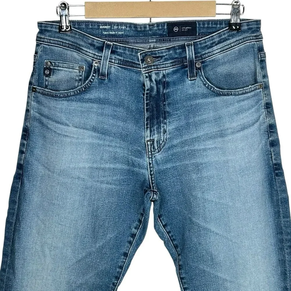 AG Adriano Goldschmied Everett Jeans Mens 32 Japanese Denim Zipline Casual NWT